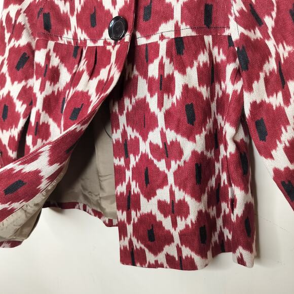 Michael Kors Linen Blazer Jacket Swing - Picture 7 of 9